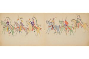 Cheyenne Warrior Procession P4469-4