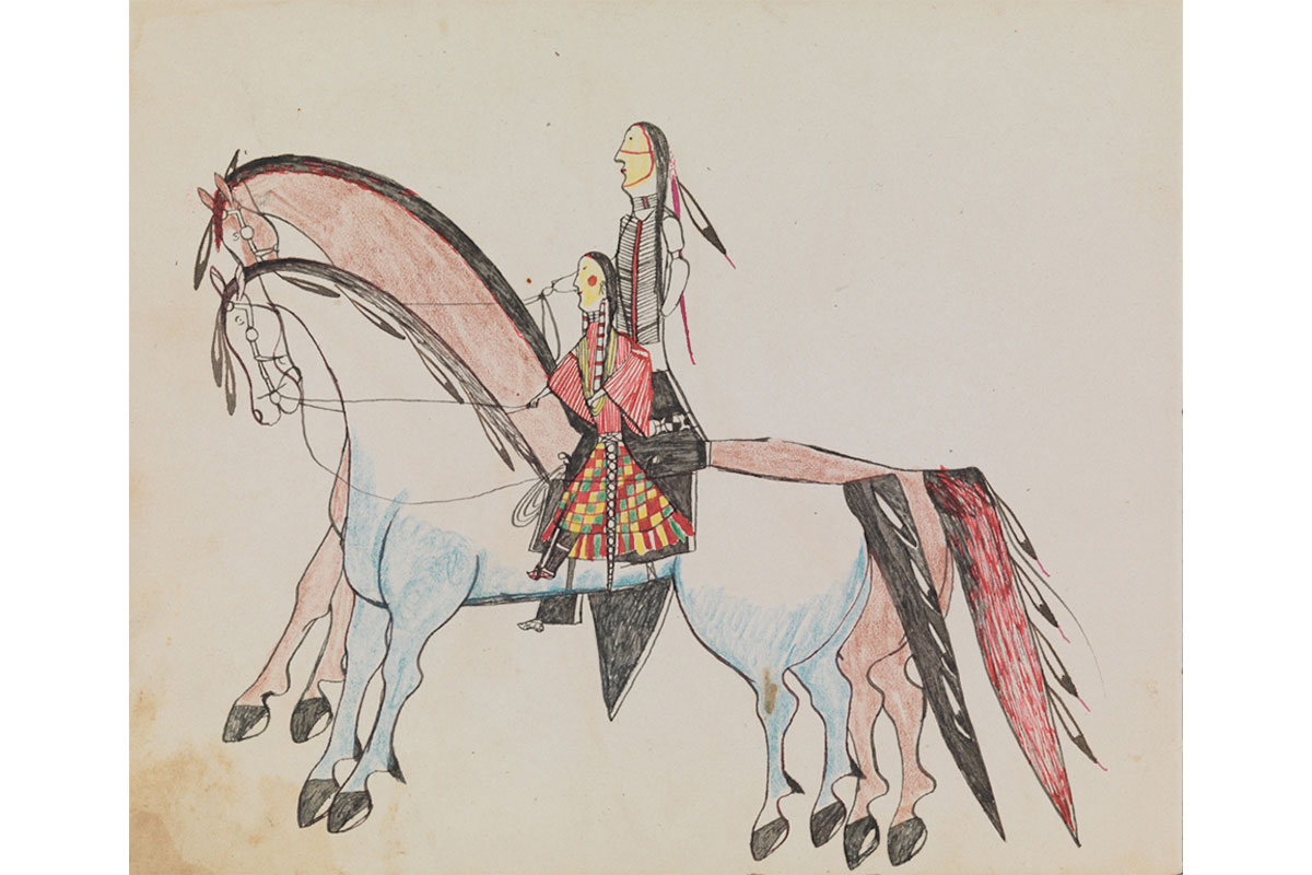 Frieze Spotlights Ledger Art by Oliver Good Shield